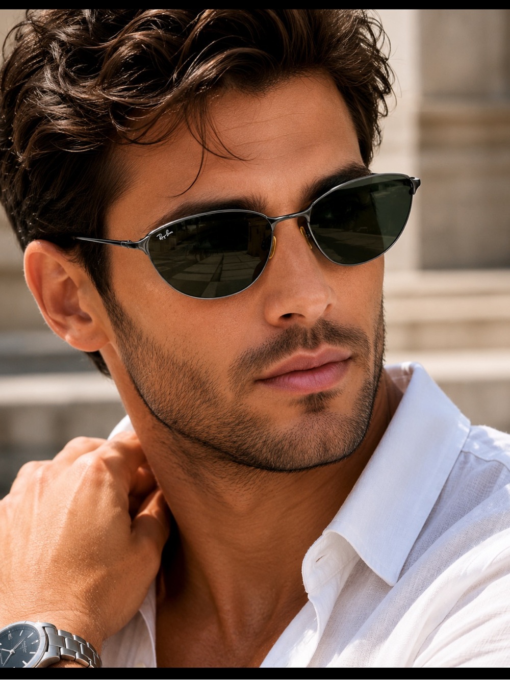 Ray-Ban Men's Metal Frame Sunglasses New